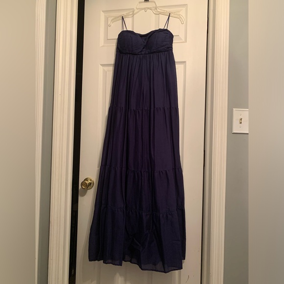 Jessica Simpson strapless navy maxi dress! - Picture 1 of 4